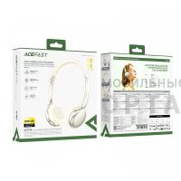 Наушники беспроводные накладные ACEFAST H8 ANC, золотистые