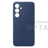 Чехол силикон COVER, бархатная подкладка в упаковке, Tecno Spark G02, синий