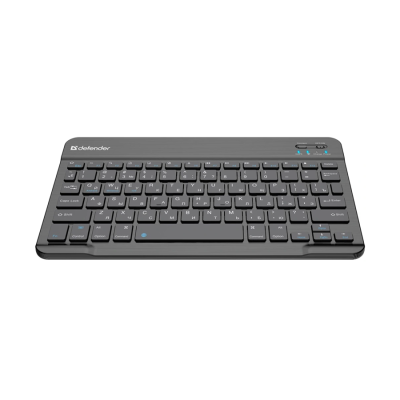 Комплект беспроводной Клавиатура + Мышь DEFENDER Network C-971 RU, BT, компактный, черный (1/22)