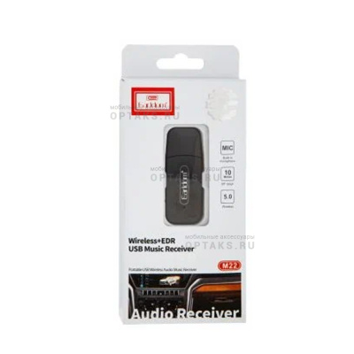 Ресивер Earldom ET-M22, Bluetooth, USB, черный